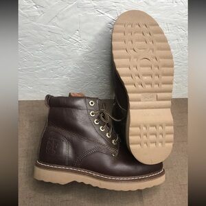 Rhino The Tough One Men's Ankle Boots Brown Leather Size 5.5 Crepe Soles